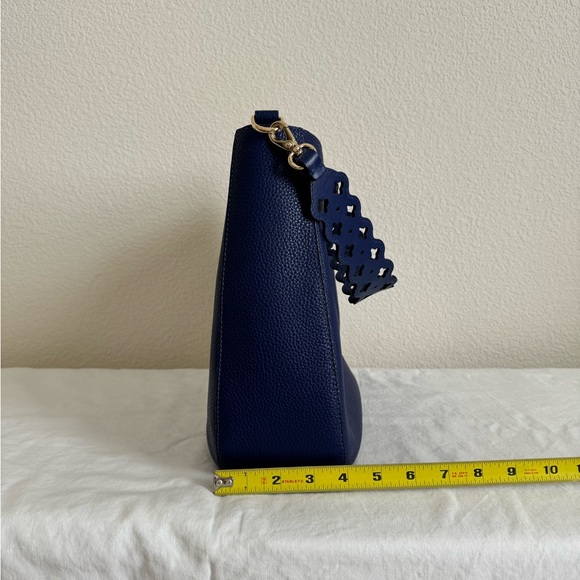 Kate Spade Shoulder Bag- blue, pebbled leather - Picture 4 of 10